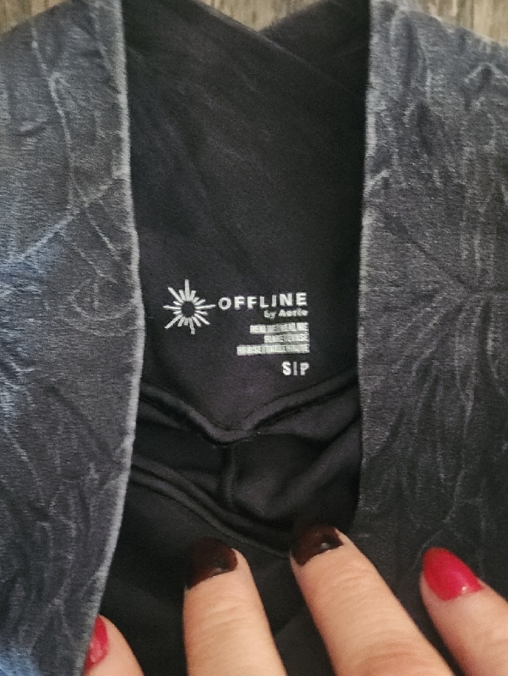 aerie Black Flared Leggings - Picture 2 of 4